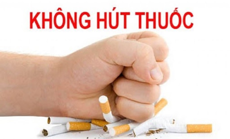 Không hút thuốc lá để tránh các bệnh lý về răng miệng và viêm nha chu