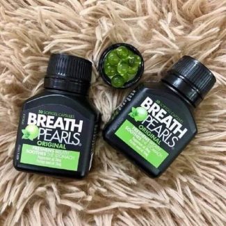 Thuốc trị hôi miệng Breath Pearls Original có hương thơm khá dịu nhẹ