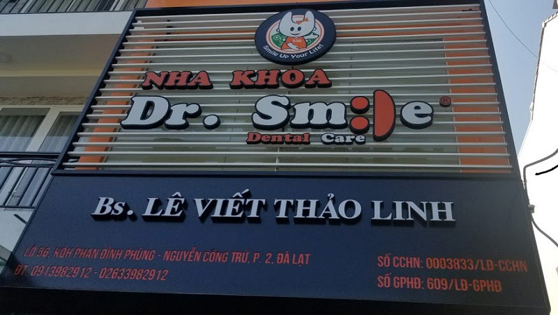 Nha khoa Dr. Smile ở Đà Lạt (Lâm Đồng) nhận được nhiều đánh giá cao