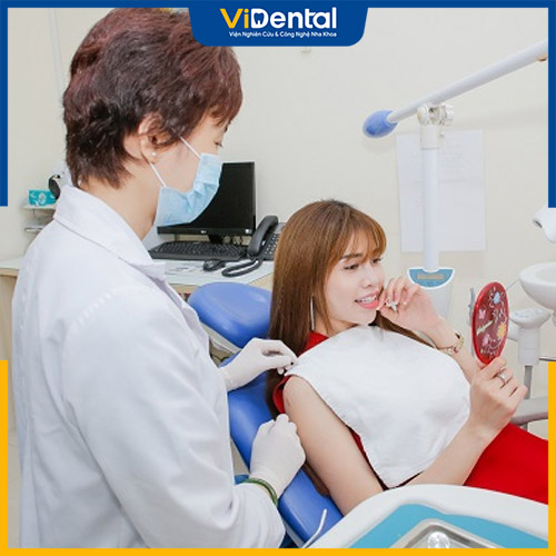 Quá trình thực hiện niềng răng của khách hàng tại nha khoa