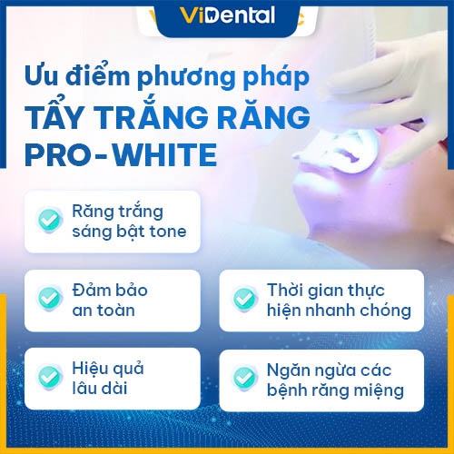 ViDental Clinic là địa chỉ tẩy trắng răng tại Hà Nội dùng Pro White